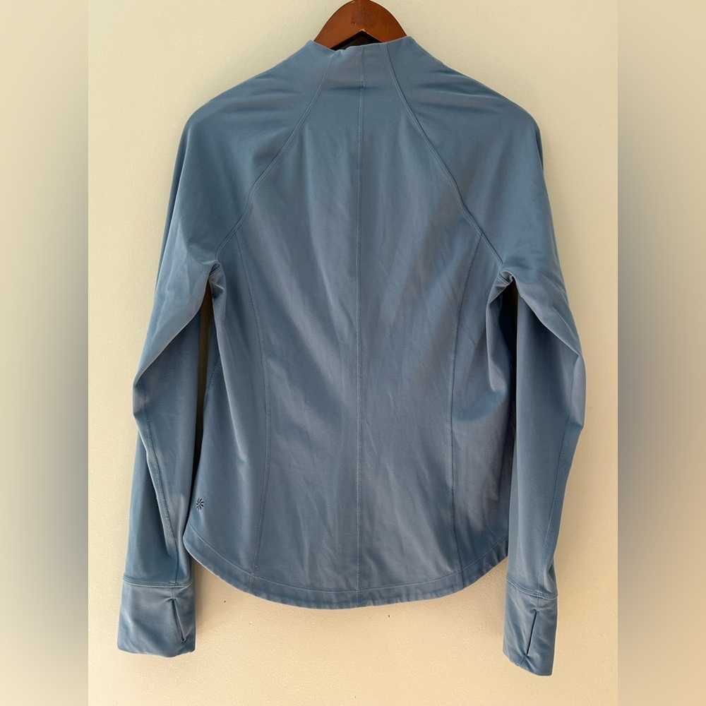 Athleta Salutation Athletic Full Zip Jacket Blue … - image 3
